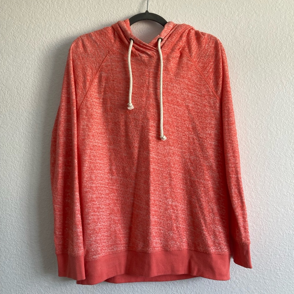 Coral Pink Stem Double lined Hoodie
